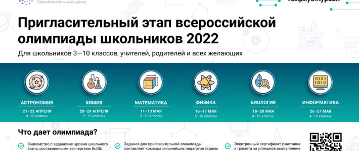 Пригласительный этап Всероссийской олимпиады школьников 2022