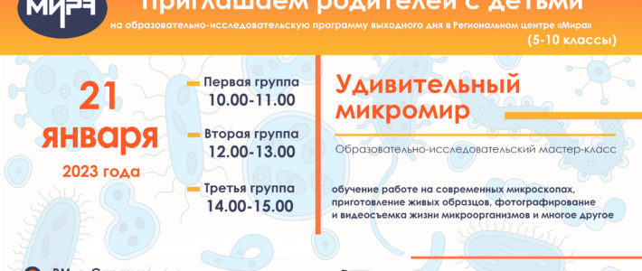 Образовательно-исследовательская программа выходного дня «Удивительный микромир»